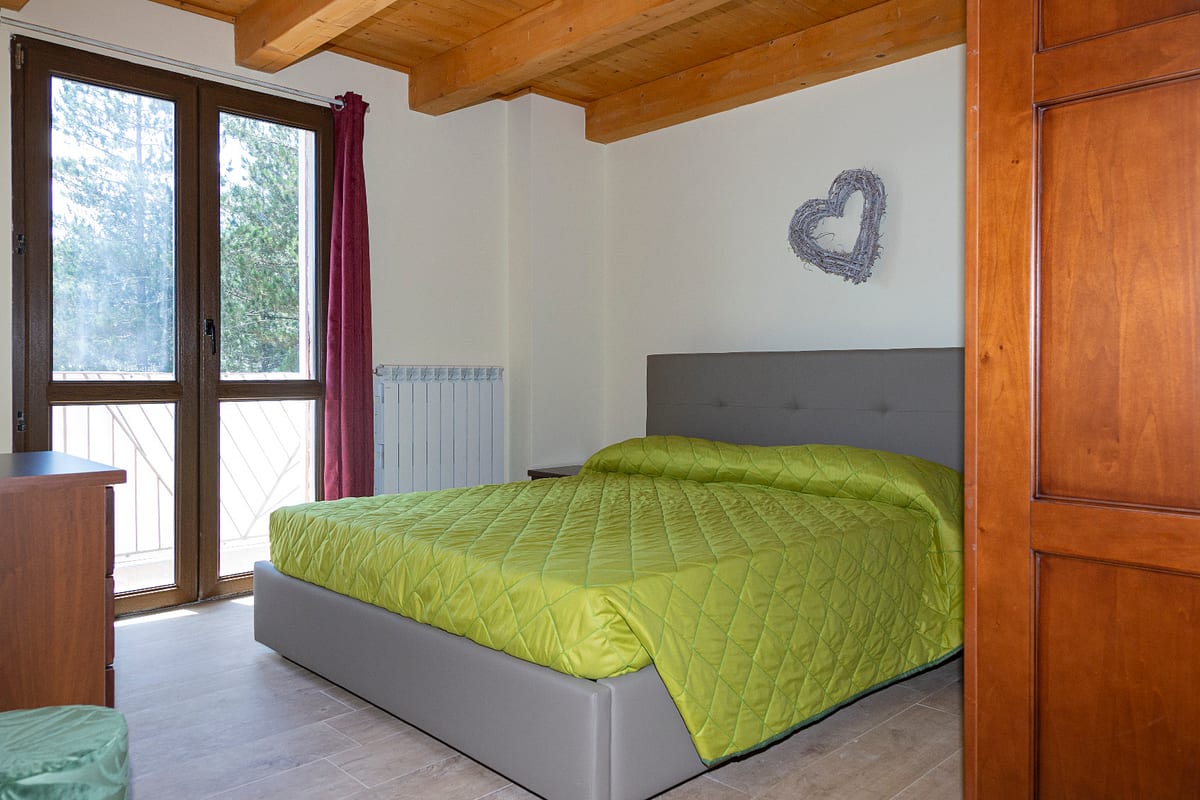 Bedroom with balcony